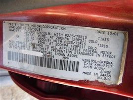 2002 Toyota 4runner SR5 Burgundy 3.4L AT 4WD #Z21657